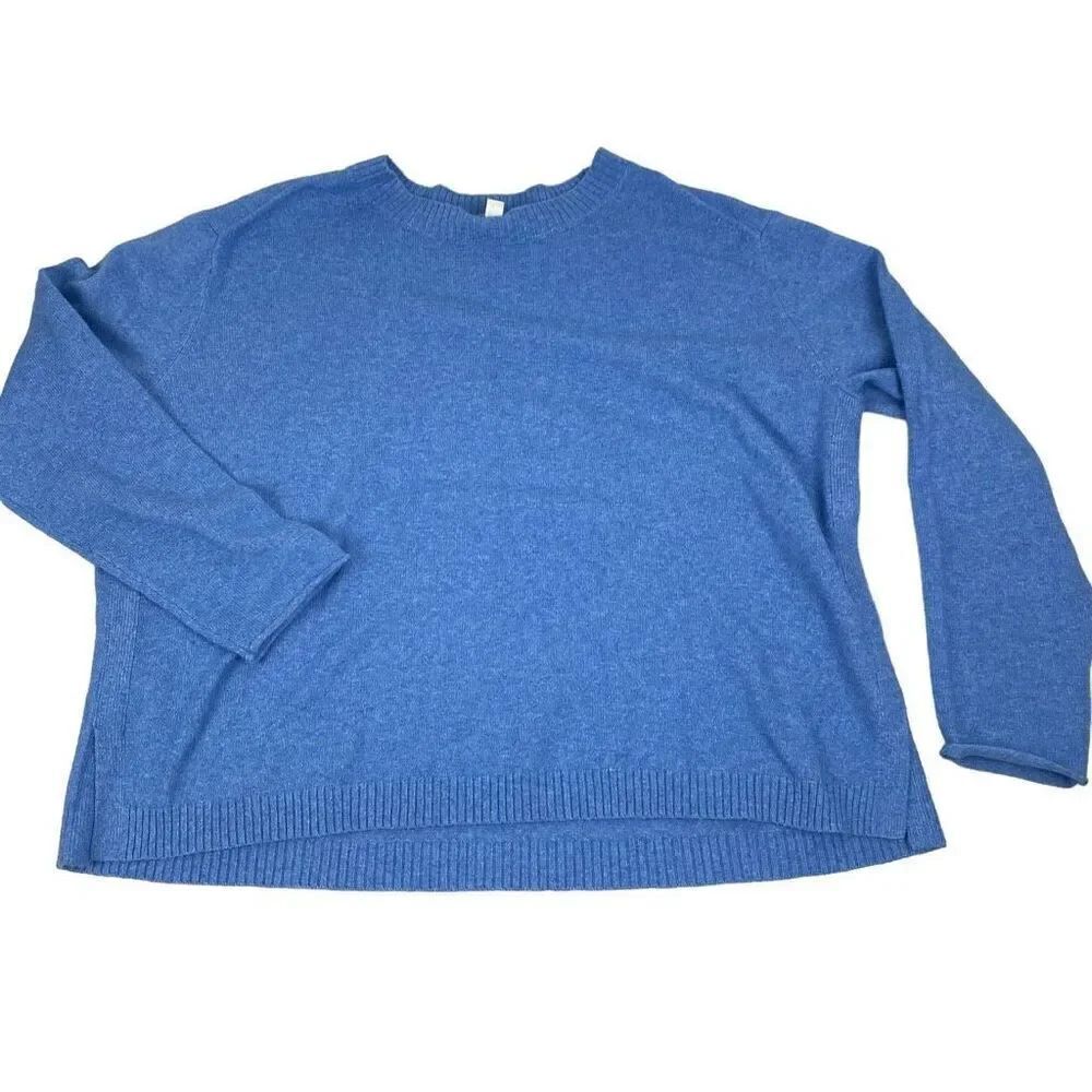 J. Jill Woman's Blue sweater With ribbed hem size Medium